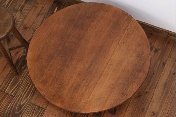 レトロ家具　昭和レトロ　小さなちゃぶ台(4)