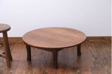 レトロ家具　昭和レトロ　小さなちゃぶ台(4)