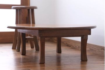 レトロ家具　昭和レトロ　小さなちゃぶ台(5)