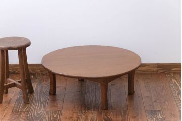 レトロ家具　昭和レトロ　小さなちゃぶ台(5)