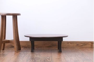 レトロ家具　昭和レトロ　小さなちゃぶ台(7)