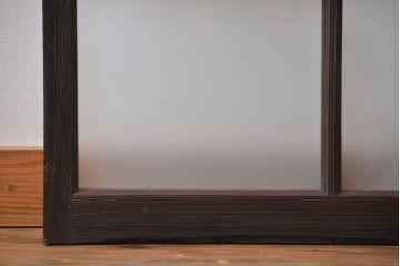 大正ロマン　モダンな背の低いガラス戸2枚(窓)(4)