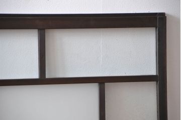 大正ロマン　モダンな背の低いガラス戸2枚セット(窓)(5)