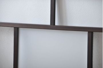 大正ロマン　モダンな背の低いガラス戸2枚セット(窓)(5)