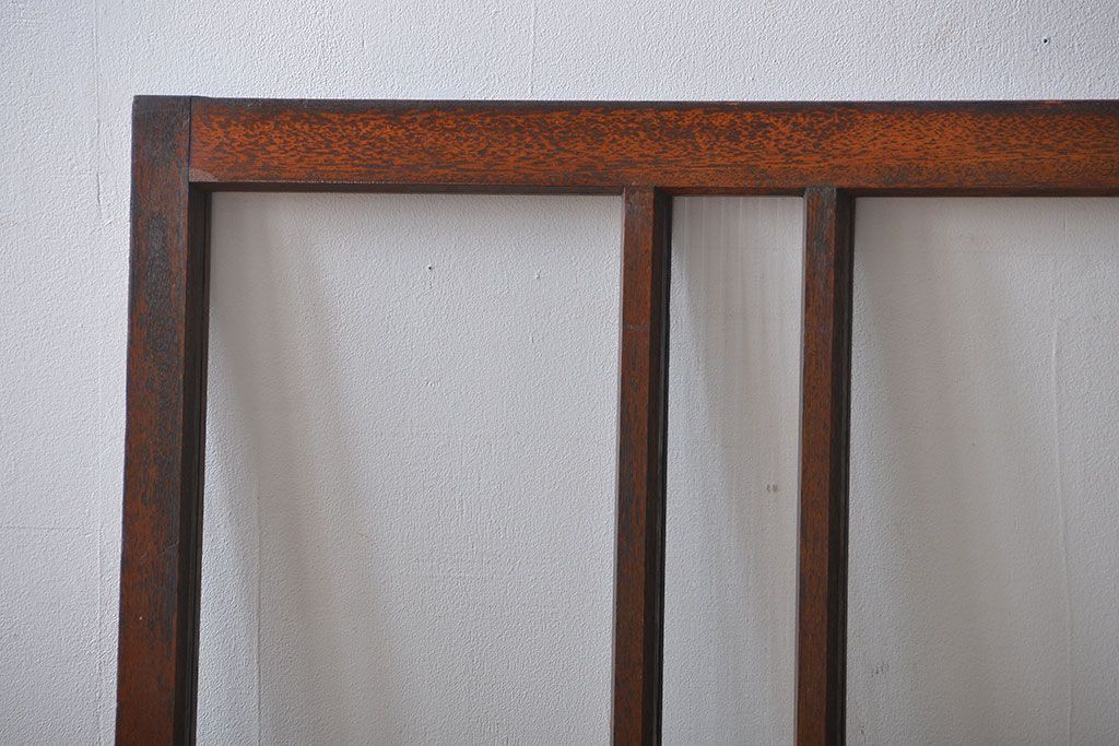 大正ロマン　当時物色ガラス入り!フィックス窓