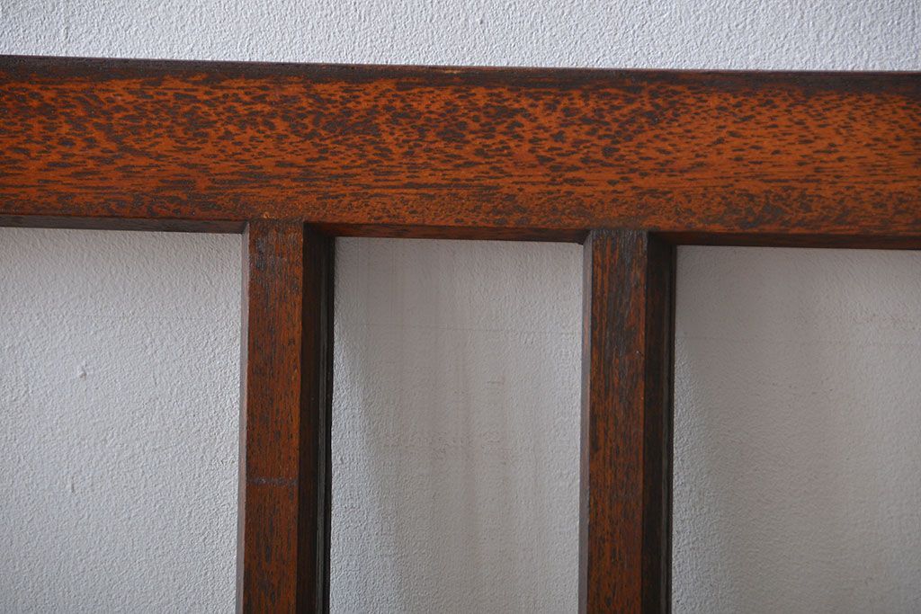 大正ロマン　当時物色ガラス入り!フィックス窓