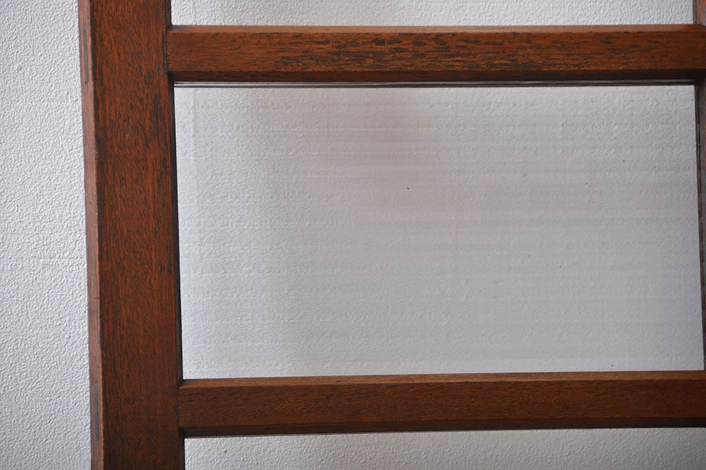 大正ロマン　当時物色ガラス入り!フィックス窓