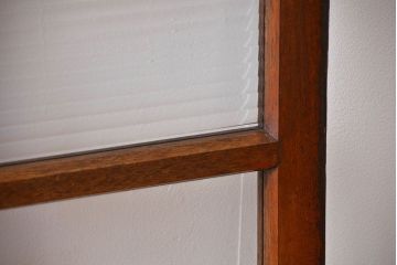 大正ロマン　当時物色ガラス入り!フィックス窓