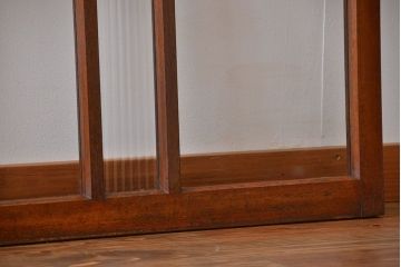 大正ロマン　当時物色ガラス入り!フィックス窓