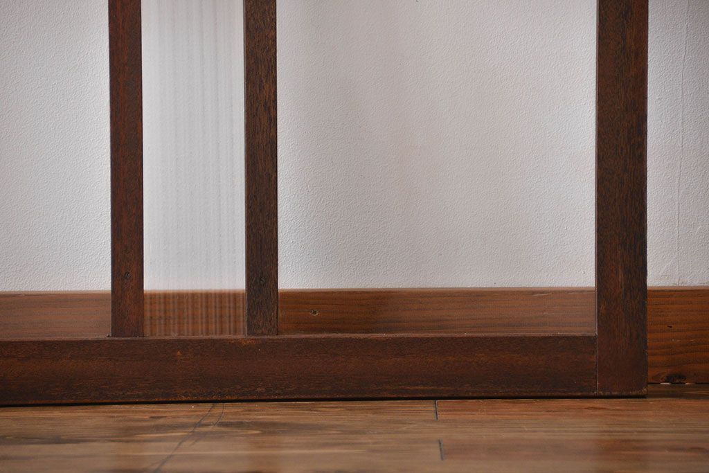 大正ロマン　当時物色ガラス入り!フィックス窓