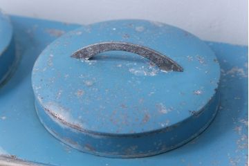 レトロ家具　昭和レトロ　ブリキガラスケース