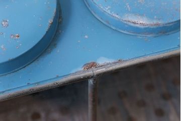 レトロ家具　昭和レトロ　ブリキガラスケース