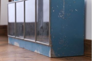 レトロ家具　昭和レトロ　ブリキガラスケース