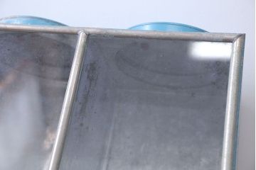 レトロ家具　昭和レトロ　ブリキガラスケース