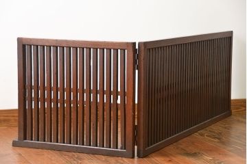 アンティーク雑貨　古民具・骨董　上質な帳場格子(3)
