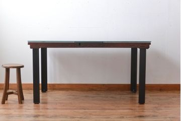 古民具・骨董 蔵戸をリメイクしたダイニングテーブル