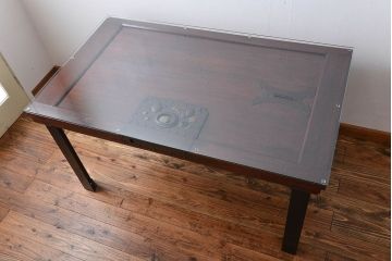 古民具・骨董 蔵戸をリメイクしたダイニングテーブル