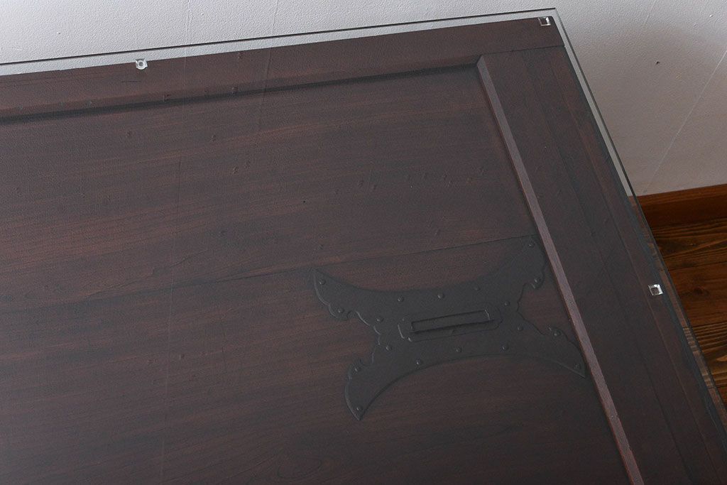 古民具・骨董 蔵戸をリメイクしたダイニングテーブル