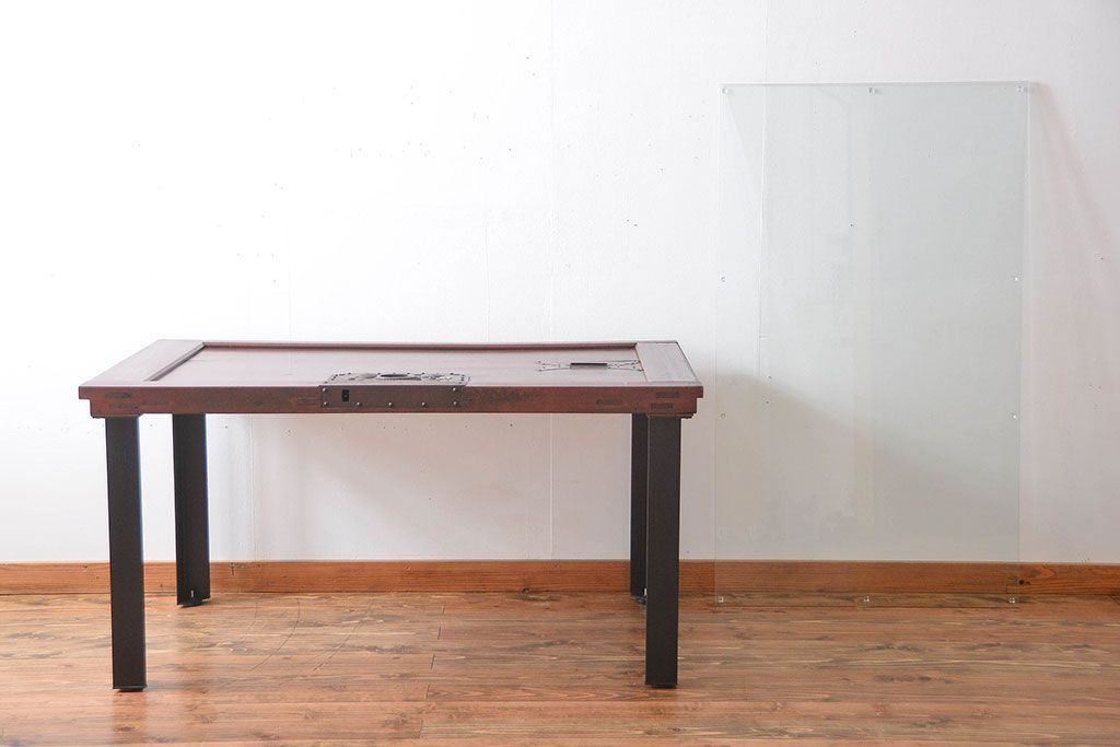 古民具・骨董 蔵戸をリメイクしたダイニングテーブル