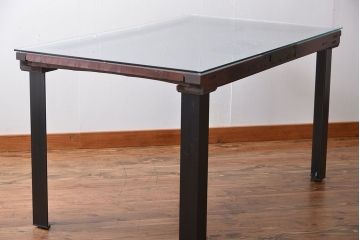 古民具・骨董 蔵戸をリメイクしたダイニングテーブル