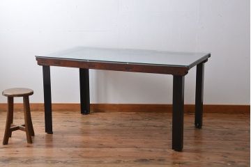 古民具・骨董 蔵戸をリメイクしたダイニングテーブル