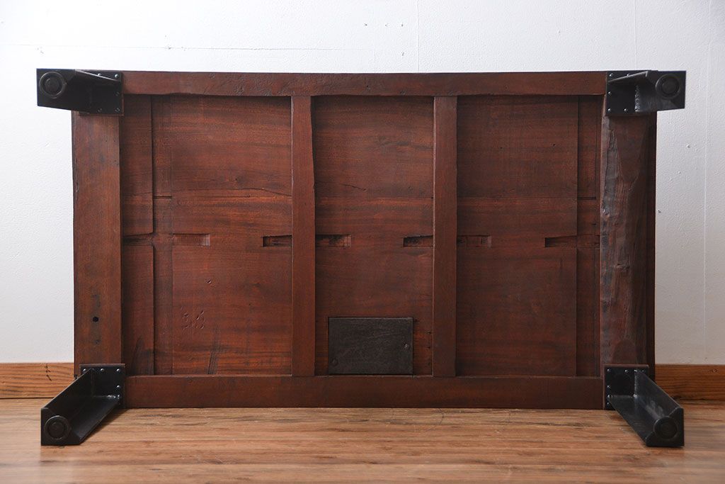 古民具・骨董 蔵戸をリメイクしたダイニングテーブル