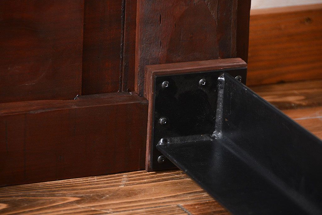 古民具・骨董 蔵戸をリメイクしたダイニングテーブル