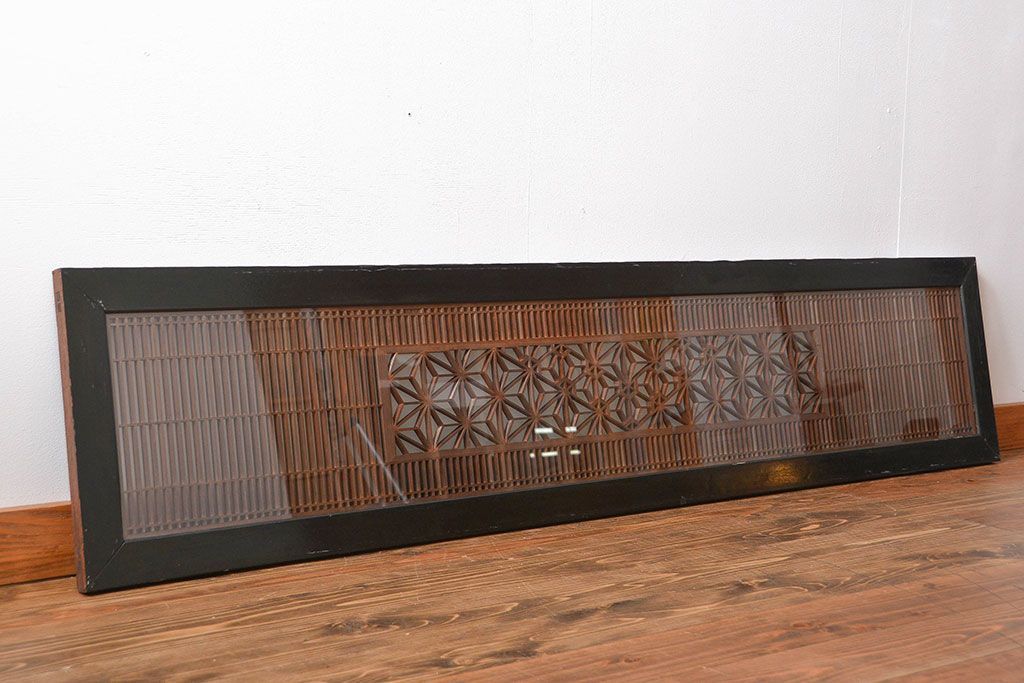 古民具・骨董　ガラス入り書院戸