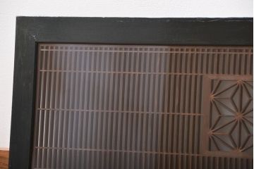 古民具・骨董　ガラス入り書院戸