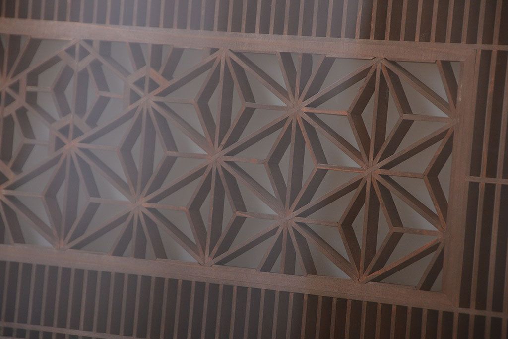 古民具・骨董　ガラス入り書院戸