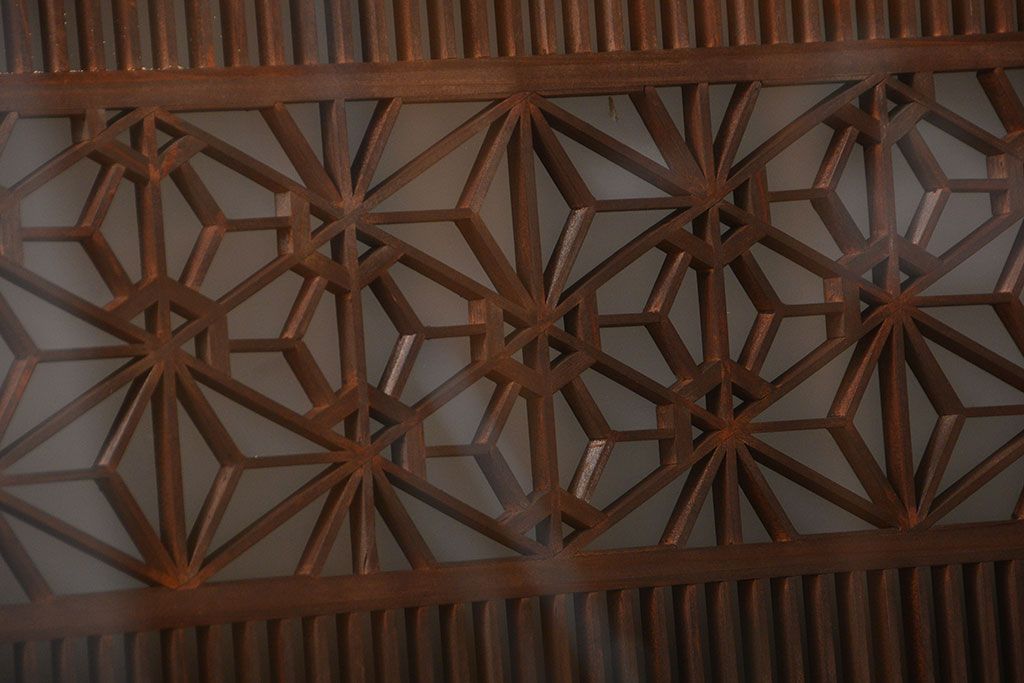 古民具・骨董　ガラス入り書院戸