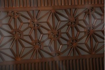 古民具・骨董　ガラス入り書院戸