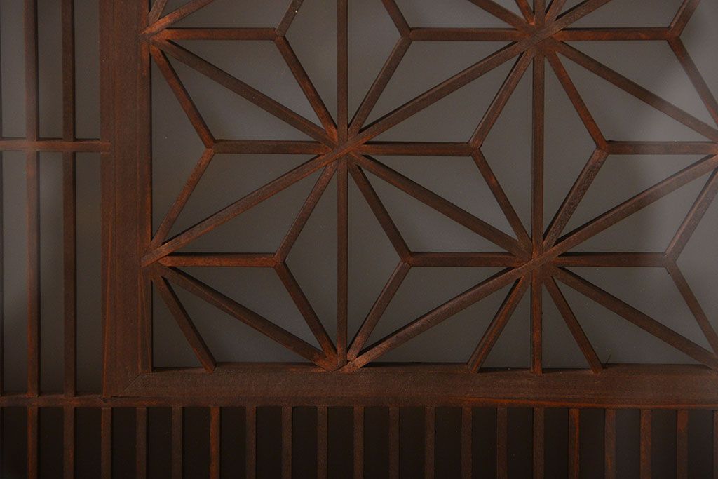 古民具・骨董　ガラス入り書院戸