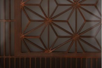 古民具・骨董　ガラス入り書院戸