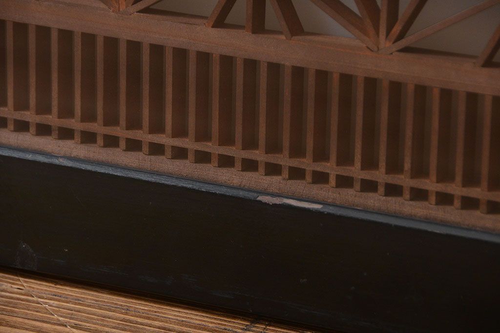 古民具・骨董　ガラス入り書院戸