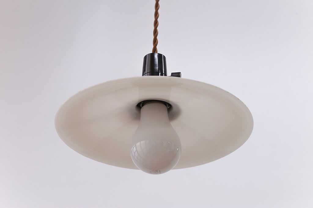 昭和レトロ　平笠照明2個セット(1)