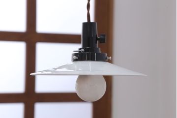 昭和レトロ　平笠照明2個セット(2)