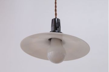 昭和レトロ　平笠照明2個セット(2)