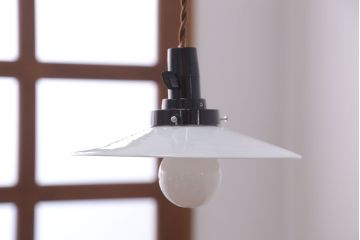 昭和レトロ　平笠照明2個セット(3)