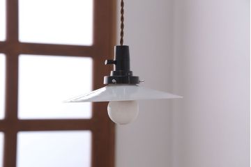 昭和レトロ　平笠照明2個セット(5)