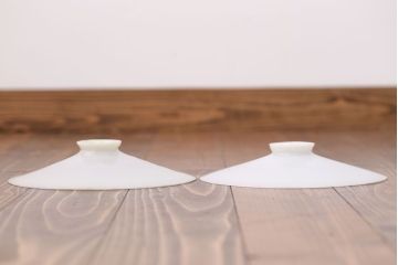 昭和レトロ　平笠照明2個セット(5)