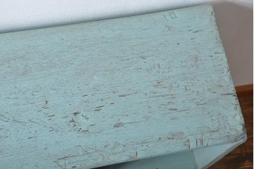 アンティーク家具　 アンティークペイント　小さなマス目棚(1)