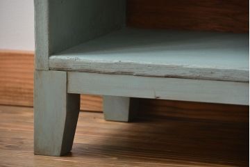 アンティーク家具　 アンティークペイント　小さなマス目棚(1)