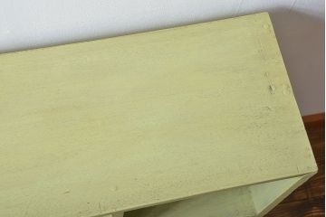 アンティーク家具　 アンティークペイント　小さなマス目棚(2)