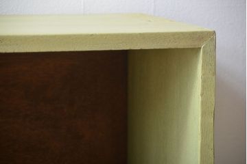 アンティーク家具　 アンティークペイント　小さなマス目棚(2)