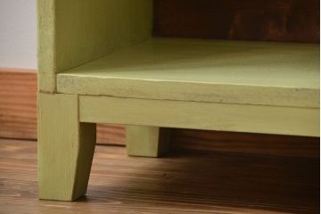 アンティーク家具　 アンティークペイント　小さなマス目棚(2)