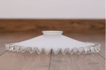 イギリスアンティーク　かわいいフリルシェード照明(4)