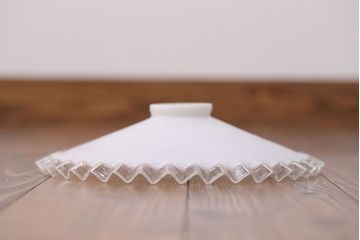 イギリスアンティーク　かわいいフリルシェード照明(6)