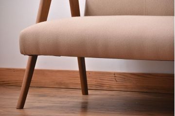 アンティーク家具　シンプルな2.5人掛けソファ