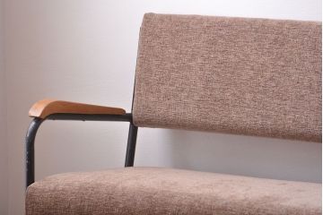 ヴィンテージ家具　ビンテージ　おしゃれなパイプフレームソファベンチ